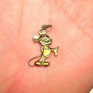 Vintage Disney Mickey Mouse Gold Charm